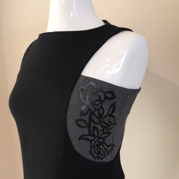 RINASCIMENTO Italy black gray floral dress NEW! - Picture 2 of 4